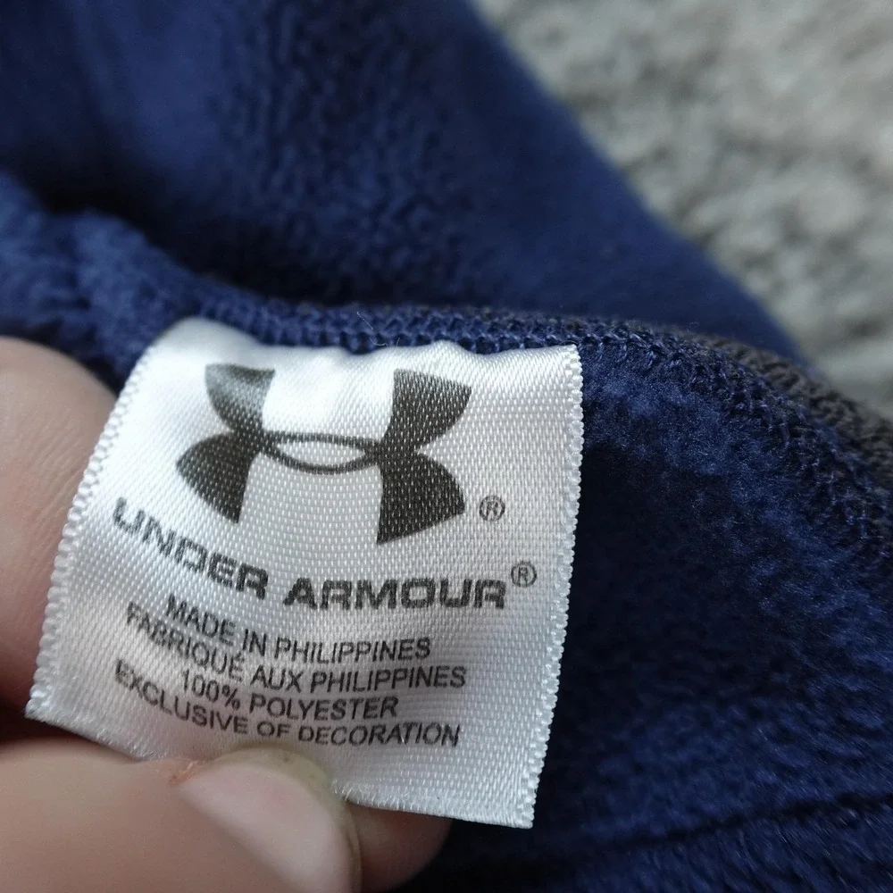 Under Armour Jacket Mens M Blue Full Zip Fleece Athletic‎ Outdoor Athletic Coat